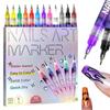 Professional 12 Color Nail Art Pen Set Ultra Fine Tip for Detail Painting & Highlighting DIY Manicure Kit for Salon & Home Use