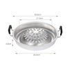 Barbecue Grill Pot Steak Grill Charcoal Pan Multifunctional Aluminum Barbecue Grill Hot Pot for Family Gathering Outdoor Picnics