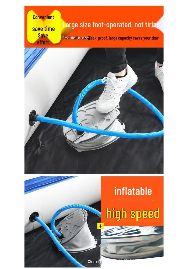 Outdoor Multi-Purpose Foot Pump for Kayaks, Air Mattresses, Pools, and Swim Rings