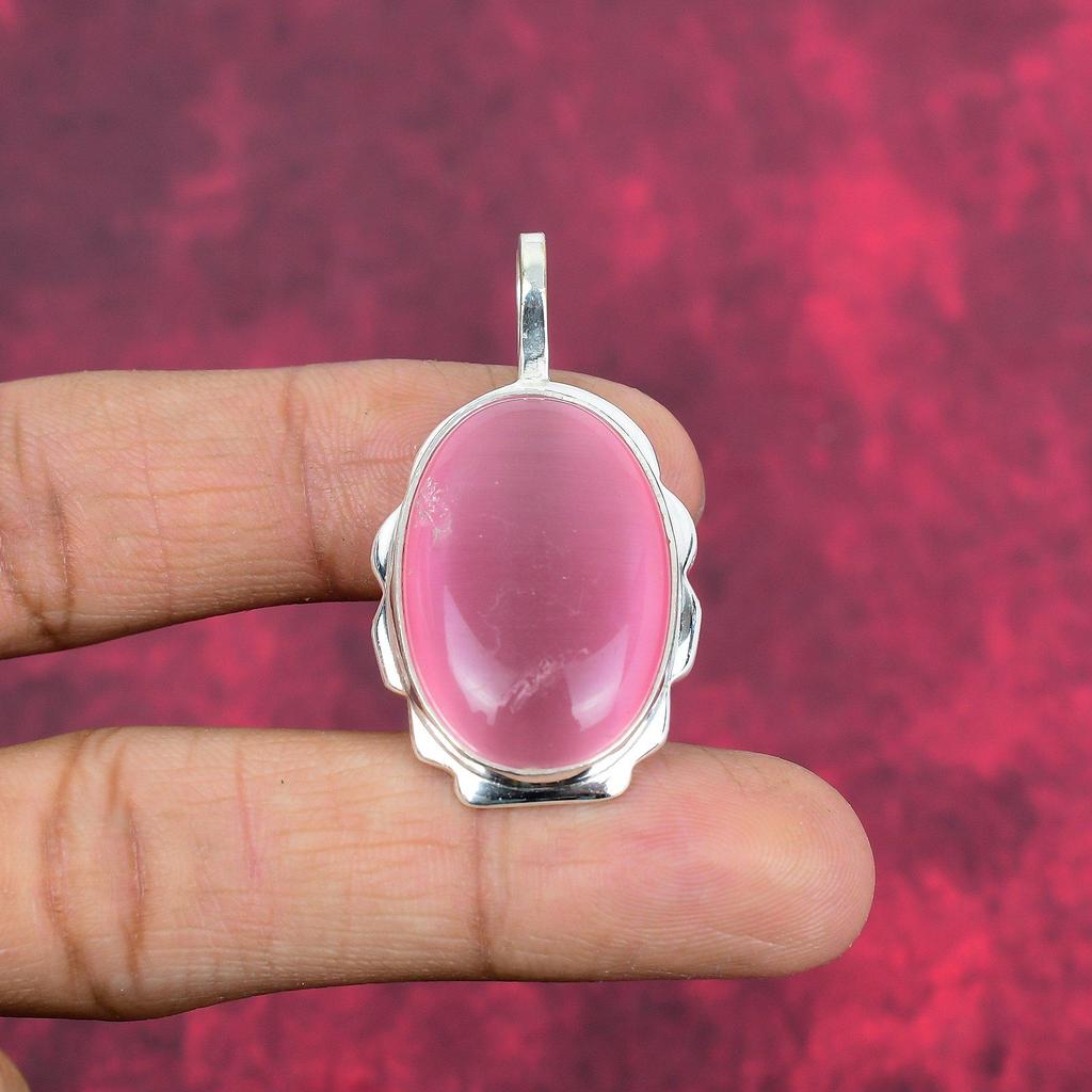 Monalisa 925 Solid Sterling Silver Pendant, Handmade Gemstone Pendant Jewelry, Gifts For Wife Brand New Pendant