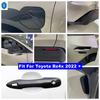 Car Accessories Door Handle Bowl Front Rear Bumper Fog Lights Eyelid Strip Rearview Mirror Cover Trim For Toyota Bz4x