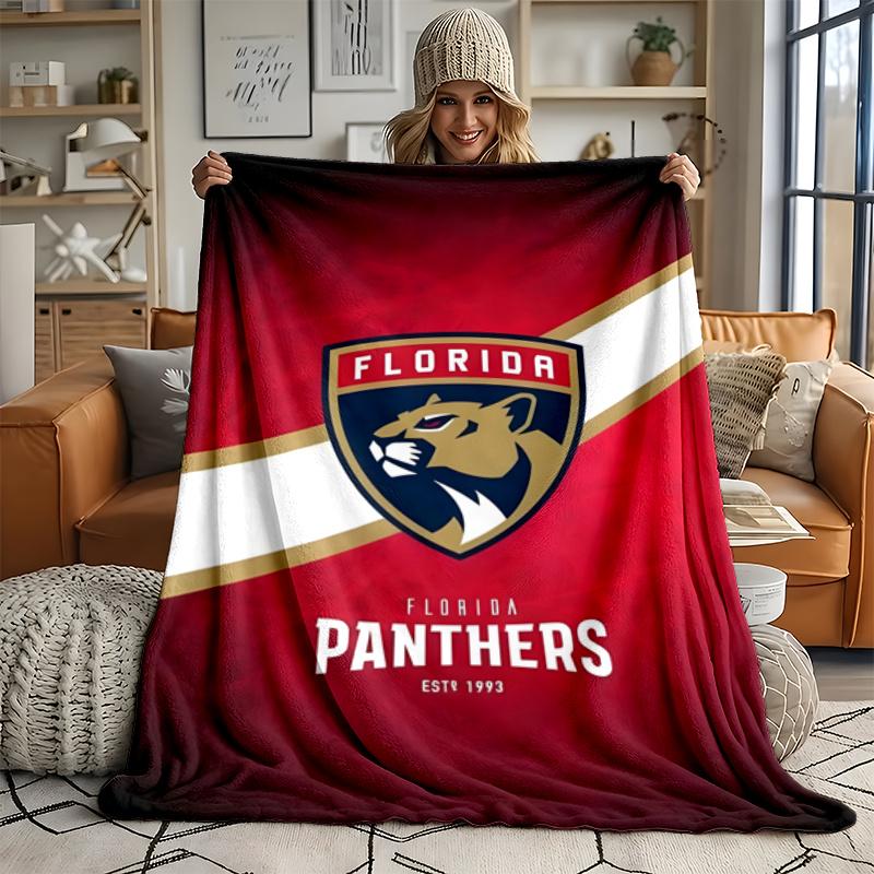 Florida Panthers Ultra Soft Flannel Throw Blanket Warm Cozy Blanket for Bed Couch or outdoor best gift