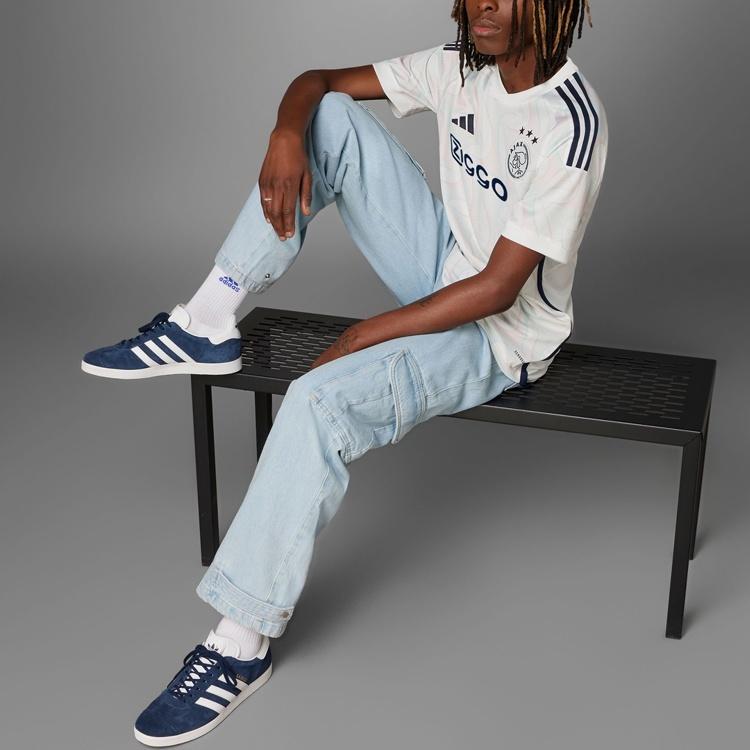 adidas Ajax Soccer Jerseys Men's Bright White Moderate HZ7717