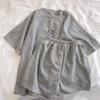 Summer Shorts Shorts Pajamas Women's Korean Round Neck Loose Casual Suit