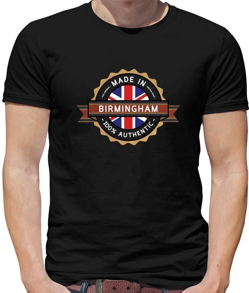 Made In Birmingham Mens T-Shirt City Hometown Born In Brum Gift Unisex T-Shirt XXXL