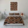 Snake Skin Pattern Design Bedding Duvet Cover Set  (1*Duvet Cover 2*Pillowcases, Without Duvet Insert)