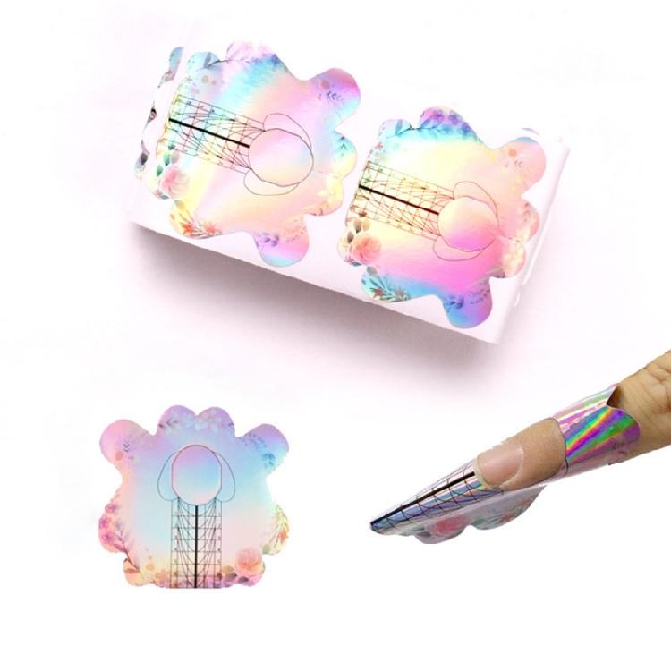 100 Pieces Nail Sculpting Forms With Strong Adhesive Nail Extension Accessory For Seamless Application At Home Or Salon