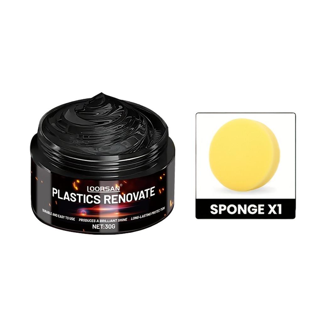 

Крем для ремонта пластика автомобиля LOORSAN - Восстановление черного глянцевого покрытия, средство для удаления выцветания и царапин для автомобильных сидений, приборной панели, дверных панелей - П