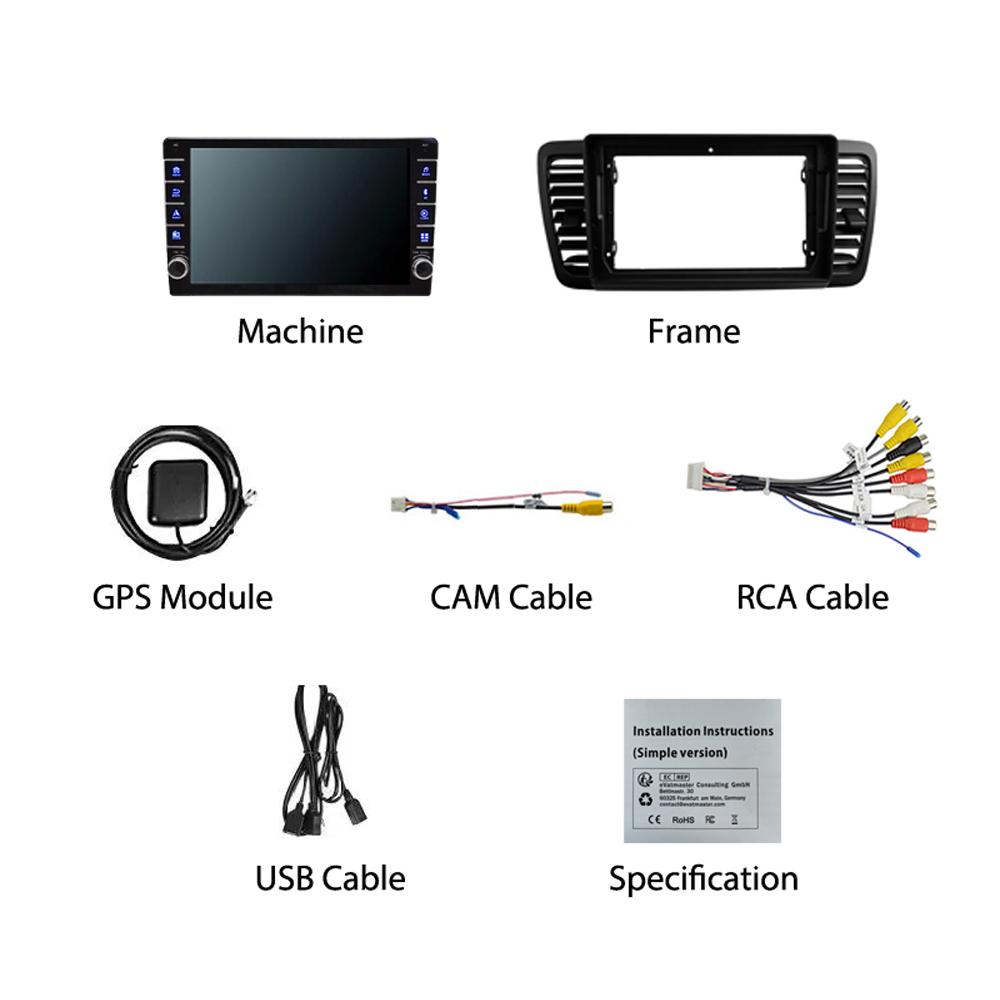 Android For Subaru Outback 3 Legacy 4 2004-2009 With Button Knob Car Radio Video Multimedia GPS Player 1+16GB