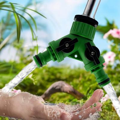 Y Shape Garden Hose Splitter 2/3 Way Threaded Faucet Pipe Connector Swivel Sub with Switch Quick Adapter for Garden Yard Irrigation Tools