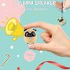 1.77 Inch Portable Mini Bluetooth Speaker Wireless with Lanyard, Cute Dog Style Bluetooth 5.0 for Phone PC Android Home Indoor Outdoor