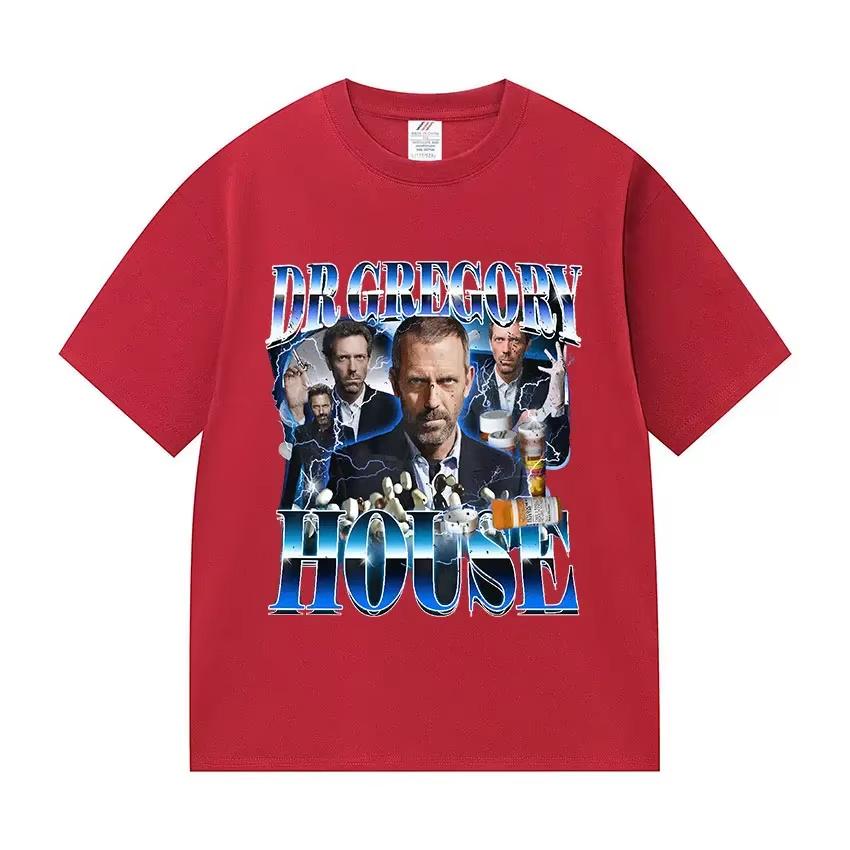 Tričko s vtipným obličejem doktora Gregoryho House pro ženy Unisex Vintage Podzimní móda Extra velká velikost Zimní spodní prádlo