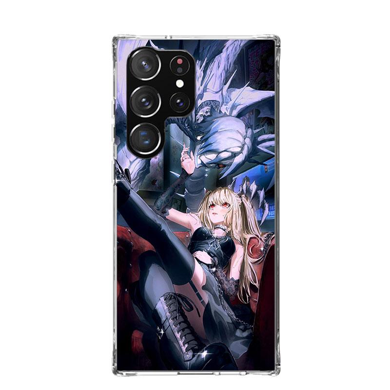 

N-Note D-Death MisaMisa Phone Case For Samsung Galaxy S26 Ultra S23 S24 S25 Edge S20 FE S21 S22 Plus Soft Print Shell Cover Fund Samsung S24