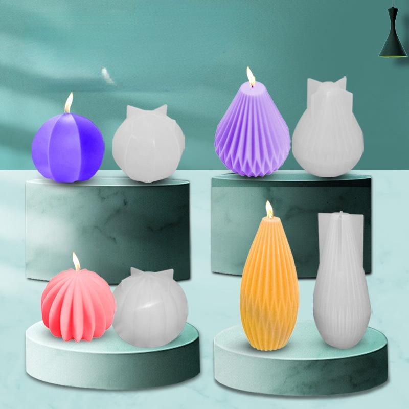 Junhui Moule Silicone Bougie 3D Goutte D'Eau - 2 Pièces Pour DIY Bougies, Savons, Résine | Résistant à 466°F