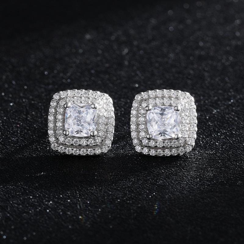 Tancise 925 Sterling Silver Zircon Earrings Drop Earrings For Women Wedding Party Gifts