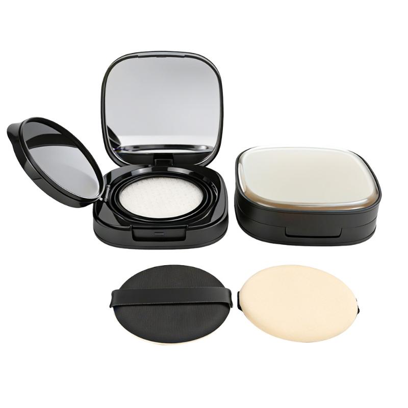 1Pcs Empty Air Cushion Case With Mirror And Sponge Puff Refillable Bb Cream Container For Diy Makeup Travel Use
