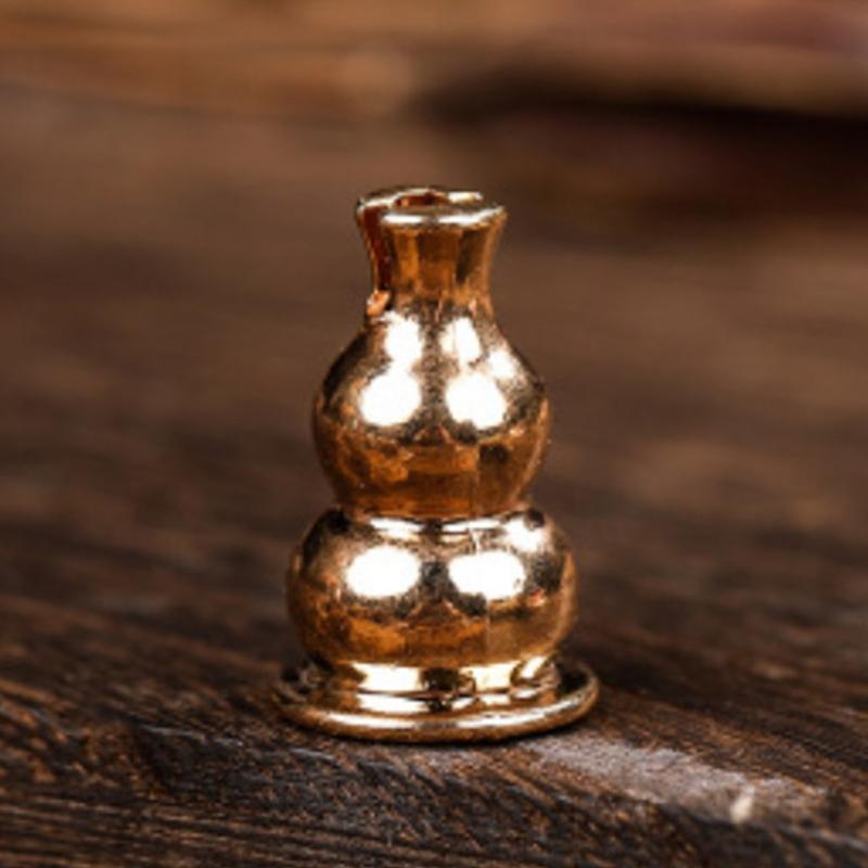 Gourd Shape Incense Stick Holder Copper Censer Bracket Household Accessory for Temple Living Room Office Decoration