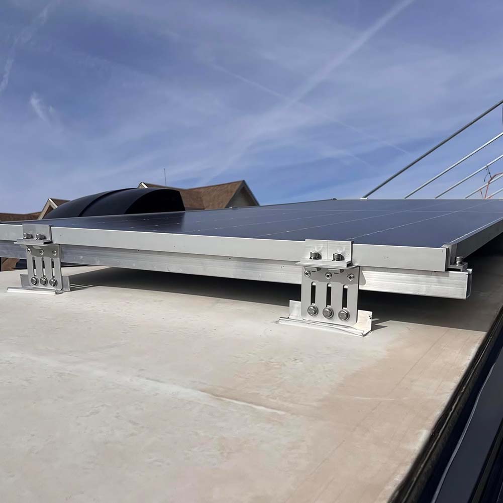 Solar Energy Setup L-shaped Mount Secure Installation For Solar Panels Solar Panel Mounting Aluminum Alloy Construction