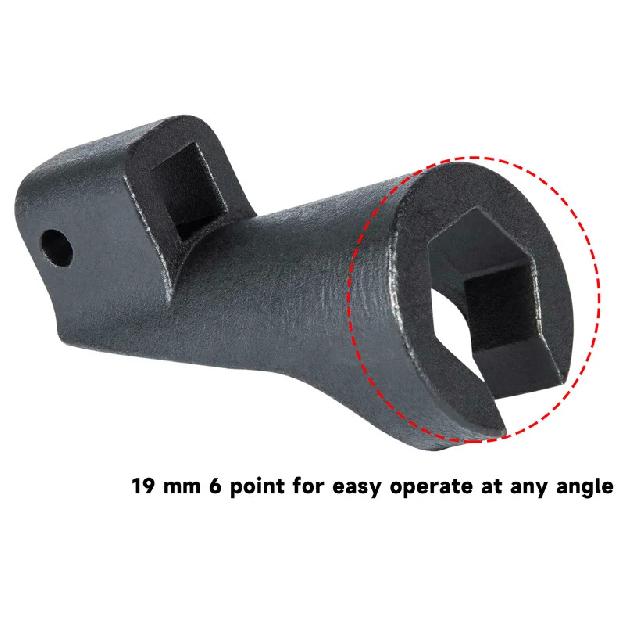 19mm high-pressure fuel pipe socket tool suitable for Detroit diesel fuel pipe sockets