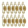 50Pcs P-Shaped Safety Pins Metal Badge Base Pins for Crafting Lapel Brooches DIY Sewing Reliable Rust-Resistant Secure Clasp
