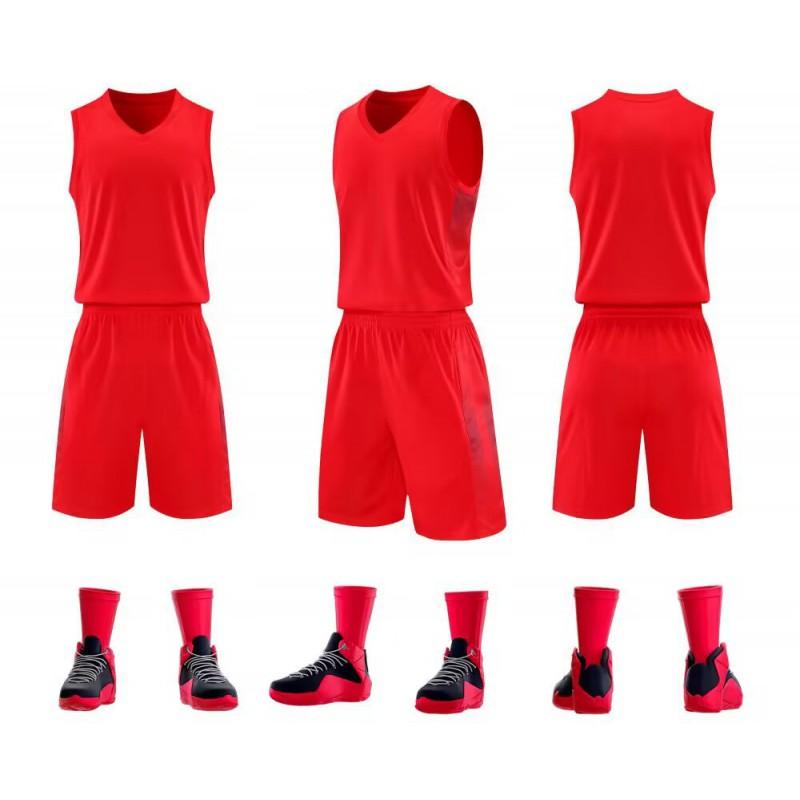 Unisex Basketball Practice Jersey Set With Custom Print - Breathable Mesh Training Vest Men Women