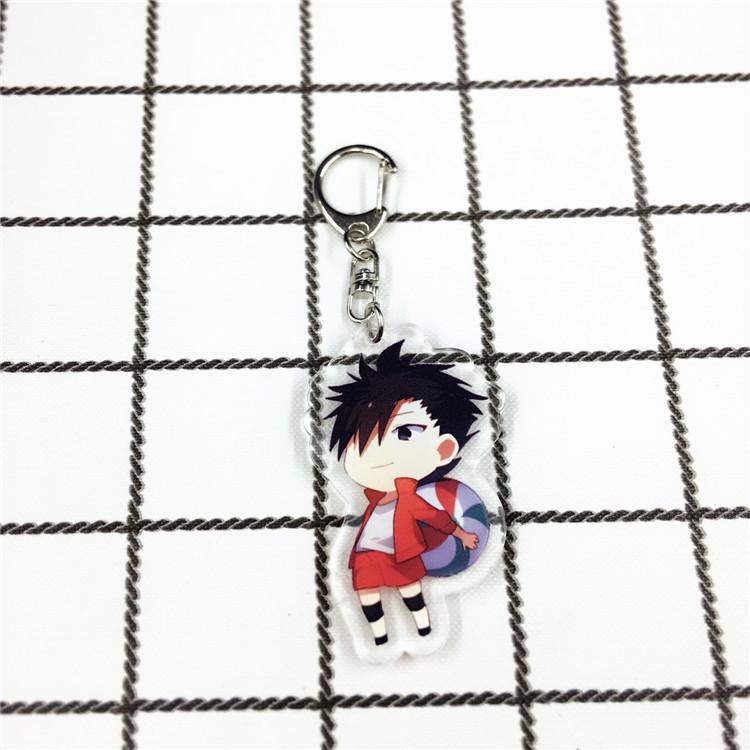 Haikyuu!! Double-Sided Keychain Pendant: Hinata, Kageyama, Kenma
