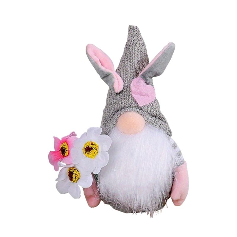 Easter Faceless Gnome Rabbit Doll Spring Easter Festival Party Home Decorations Kids Gift Favor Rabbit Carrot Ornament