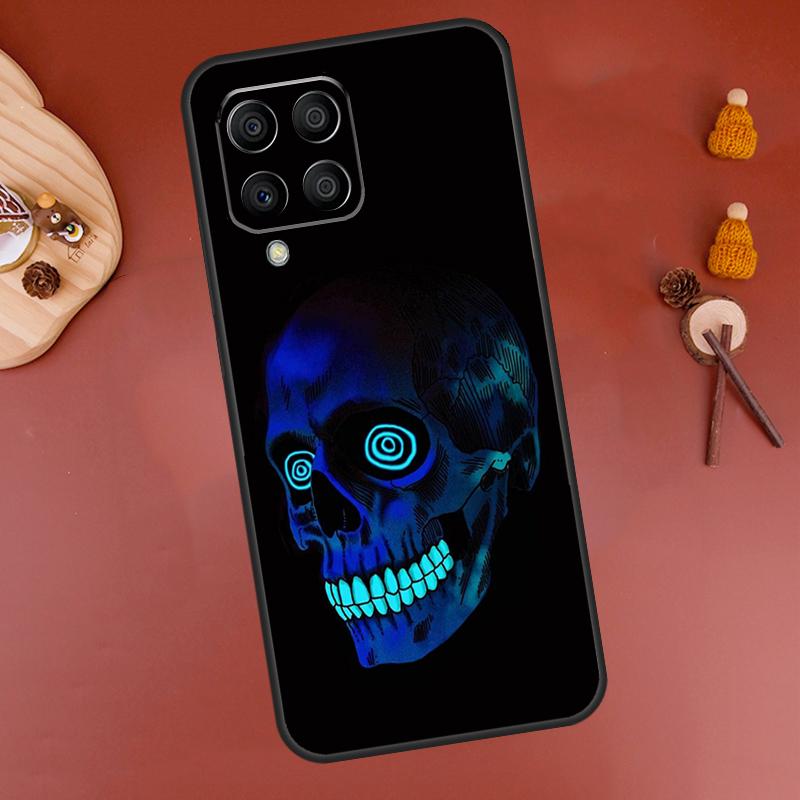 Cool Spooky Skull Face Case For Samsung Galaxy M33 M21 M31 M16 M36 M56 M53 M13 M12 M32 M52 M15 M55 M14 M35 M34 M54