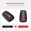 Silicone Car Key Case Cover Protector For Toyota Highlander Corolla Prius RAV4 Camry Avalon C-HR GT86