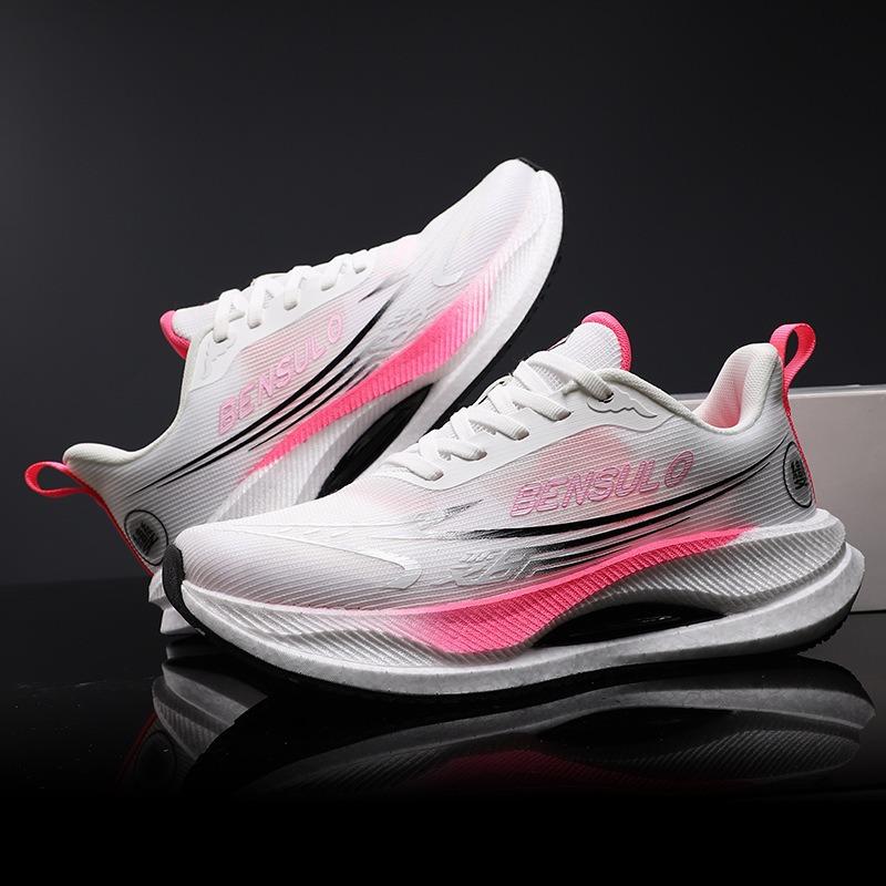 Spring carbon plate racing running shoes marathon really explosive student sports shoes friction sound running shoes shock absorption training shoes