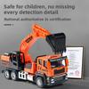 Crane Excavator Mixer Truck Engineering Vehicle Model With Inertia Alloy Construction For Kids Play And Collecting