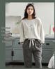 Women's Cartoon Cotton Pajama Set – Long Sleeve, Long Pants, Casual Wear for Spring & Autumn, Wearable Outdoors, Two-Piece.