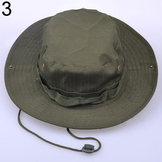 Unisex Woodland Fishing Hiking Travel Military Sun-proof Camo Boonie Hat Cap
