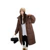 Womens Long Puffer Coat Winter Thickened Down Cotton Jacket Loose Fit Warm Hooded Outerwear