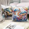 Farmhouse Home Sofa Car Decor Throw Pillow Cover Decorative Sea Animal Cushion  Turtle Coral
