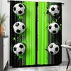 Football-Themed - Pole Bag Curtains, Bedroom, Living Room And Kitchen Decoration, Home Decoration, Window Decoration