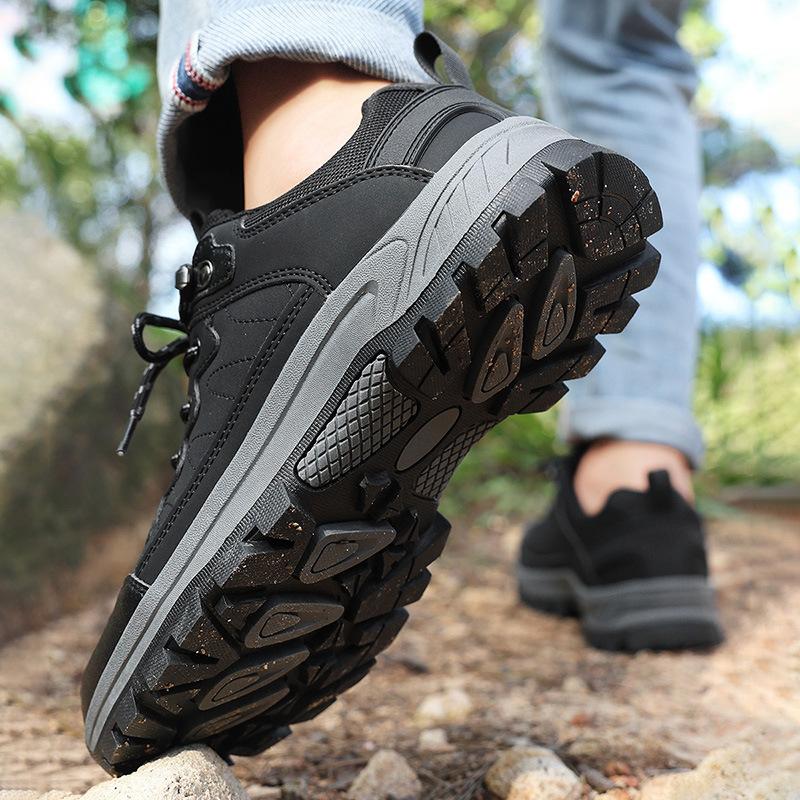 Neue Schuhe Herren Low-Top Schnürschuhe Outdoor Wanderschuhe Plateau Rutschfeste Sneaker Offroad Wanderschuhe