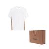 Burberry FW22 Check Panel Cotton T-shirt White 80615531