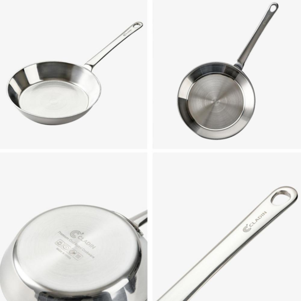 SAUTEN&Cladin 3 layer Stainless Steel IH mini frying pan 14cm 16cm 18cm