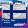 FLAGoal 3x5FT Finland Flag High-Quality Banner Beautiful Blue And White Cross Design National Flag for Home Garden Decoration