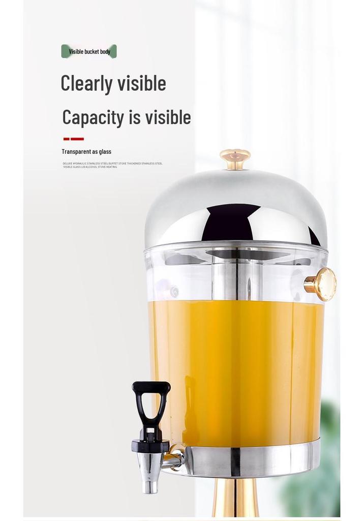 Stainless Steel Cold Drink & Juice Dispenser with Faucet