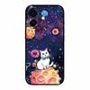 3D Emboss Case For iphone 17 2025 Phone Case Coque Flowers Black Silicone Soft Back Cover For iphone 17 5G Case 6.3" Funda Shell