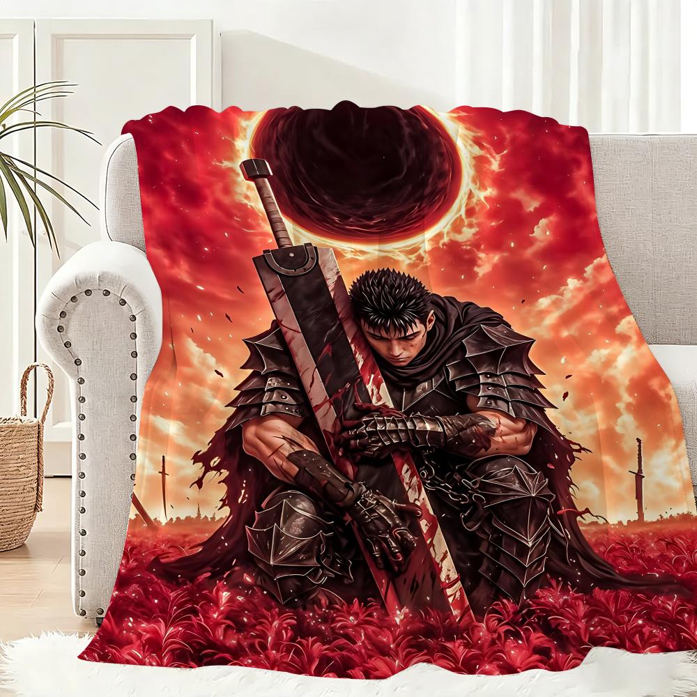 Classic Comics B-Berserk Throw Lightweight 240g Flannel Blanket Soft Skin-friendly for Summer Cooling