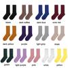 Candy Color Breathable Ankle-High Winter warm Cotton Socks Knitting Hosiery Stocking