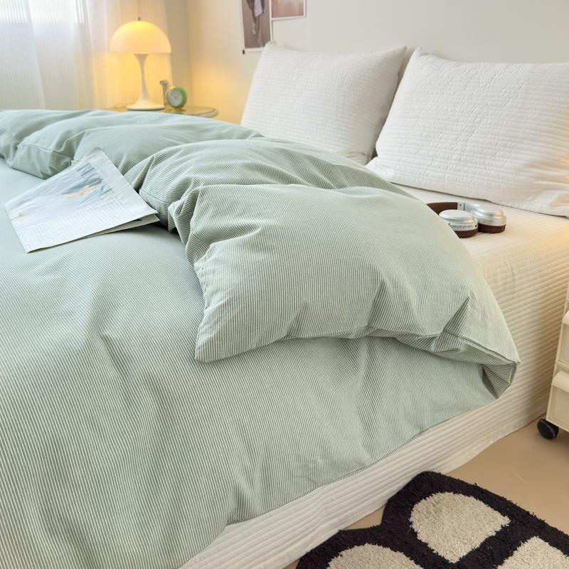 

Пододеяльник 1 шт. 100% хлопок - Однотонный, Роскошный, Предварительно выстиранный для мягкости, Одинарный пододеяльник для спальни - Застежка-молния 240x220cm(94x87 in)