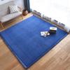 Deep Blue Tatami Floor Mat: 2cm Thick Coral Fleece, 3m X 2m