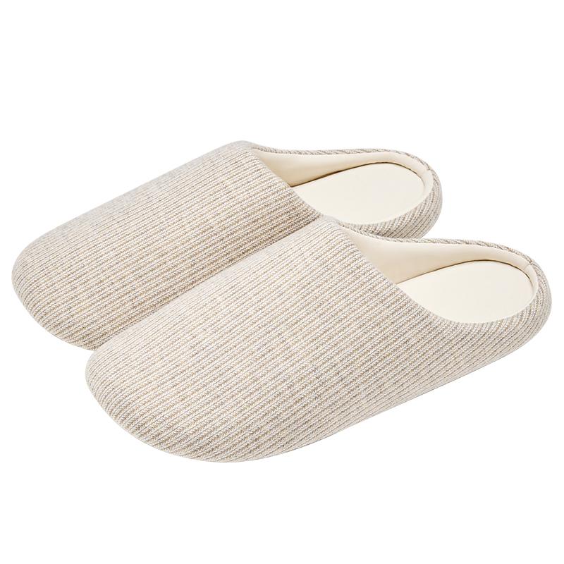 Women Home Slippers Fabric Warm Slides Comfortable Non-slip Slippers Indoor Outdoor Men Casual Slippers