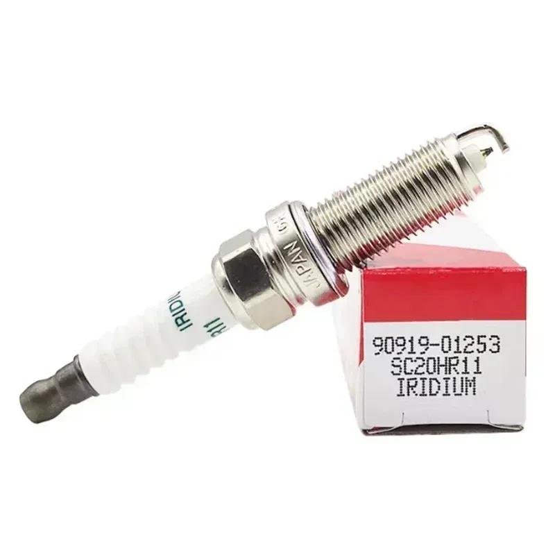 SC20HR11 90919-01253 90919 01253 Iridium Spark Plug for Toyota COROLLA VERSO YAIRS CRUISER RAV4 Lexus 1.33L 1.6L 1.8L 2.0L 4pcs