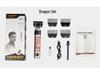T9 Digital Display Skull Head Hair Clipper: USB Rechargeable, Zinc Alloy Trimmer for Precision Shaving and Carving.
