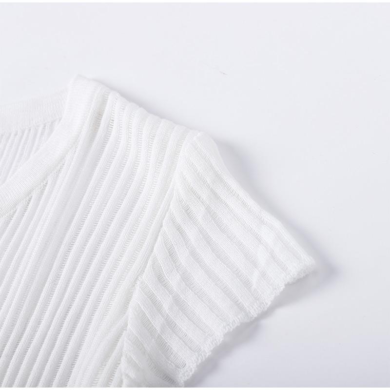 Сексуальная прозрачная женская футболка — фото 10